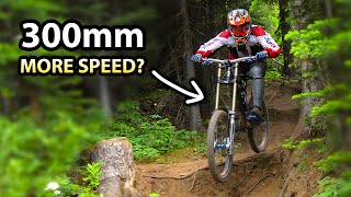 300mm vs 200mm of suspension, Does more travel...