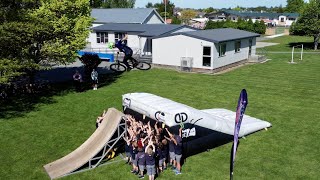 DOUBLE BACKFLIPPING AT A SCHOOL!! - ST MARY'S...