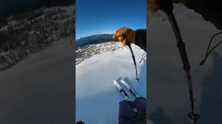 Epic first ski run of 2022  #shorts