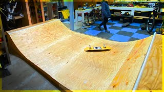 Building a Mini Ramp in our Garage.