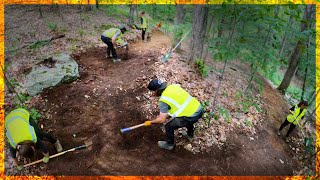 Rerouting a trail around a Sketchy Eroded Turn.