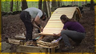 Building a whale tail out of laminated plywood