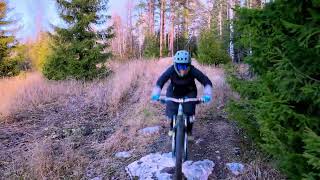 Antti flew the drone over me  MTB Drone flight