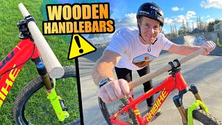 RIDING WITH WOODEN HANDLEBARS ON MY MTB - WILL...