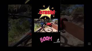 I crash my mountain bike on the triple drop!!!