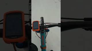 Enduro blanco #morcuera #snowbiking #mtb #nieve