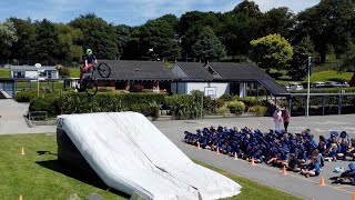 INSANE MTB RIDING AT A SCHOOL!! - GORE MAIN...