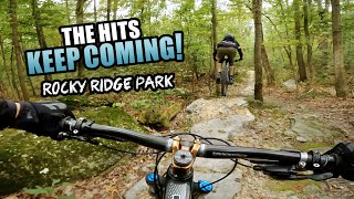 The hits keep coming! Mountain biking at Rocky...