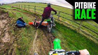 WE BUILT A CAR JUMP AND RACED THE NEW PIT BIKE...