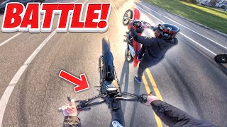 SURRON X VS CRF150R BATTLE! *ELECTRIC DIRTBIKE...