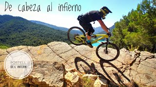 PORTELL DE L´INFERN y caída. Enduro MTB en ...