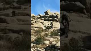 Amazing Rock Face  #shorts #mtb #mountainbike...
