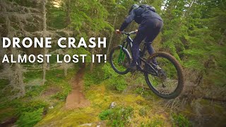 Drone vs Mountain Bike RAW : The best shots...