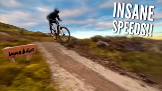 INSANE SPEEDS DOWN THE NEW RED TRAIL AT DYFI...