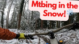 Mtbing in the Snow ⛄️❄️