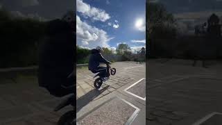 MINI ELECTRIC DIRTBIKE WHEELIES