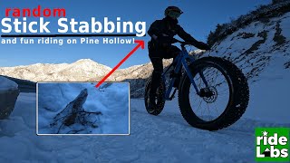 Fatbiking fun and stabbed by a stick