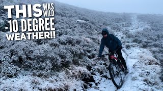 THIS TRAIL WAS MENTAL TO RIDE IN -10 WEATHER!! 