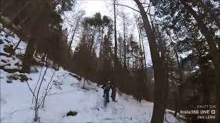Trail BORADORA innevata slipperi slipperi...