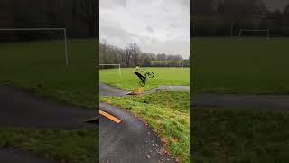 Making a crap pumptrack Fun  #crash #mtbhopper