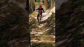 She sends it on an XC hardtail  #mtb #dh