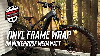 Custom frame vinyl wrap - On a Nukeproof...
