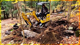 Building A Rock Armored Trail to Bridge Across...