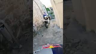 Hard enduro racing on endless staircase #shorts