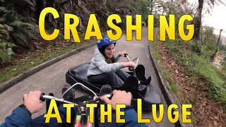 Caught on Camera - Accident while Luging -...