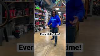 Every time I go into a bike shop, this happens.