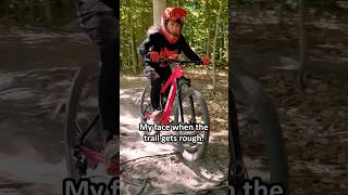 The look on her face when the trail gets rough...