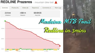 Red Line Madeira MTB Trail | RAW 3min Wet run...