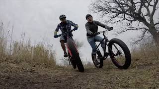 Racing the Gravity Bullseye Monster Fat Bike...