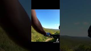 Cliff edge exposure #mountainbike #mtb #shorts...