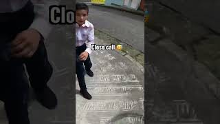 Almost hit a kid!