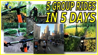 FIVE Group Rides in FIVE Days!