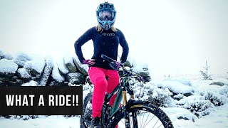 Insane POW day! ❄ | MTB trail riding at...