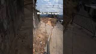 Bike vs dog, BIG CRASH!! #shorts