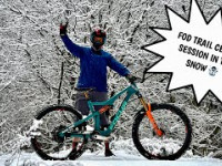 POWDER DAY RIDING MTB TRAILS AT FOD!!!
