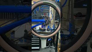 Magic tyre change! Even took the dork disc off...