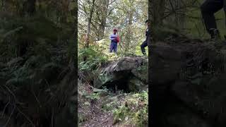 RIDING A SCARY MOUNTAIN BIKE DROP! #cycling...
