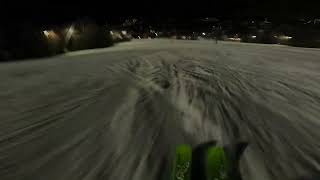 fast run down cruiser night skiing