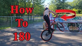 How To 180 On MTB (or BMX) | Bunnyhop 180 To...