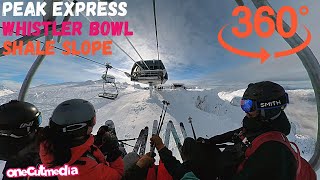VR: Up the Peak Express to Whistler Bowl in...