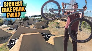 THIS BIKE PARK IS MIND BLOWING - HUGE JUMPS...