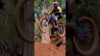 Conquering my fear of gap jumps! #shorts #mtb...