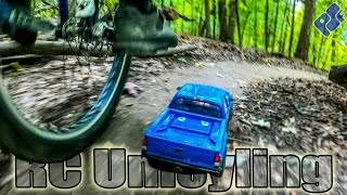 This is HARD. RC Unicycling on MTB Trails with...