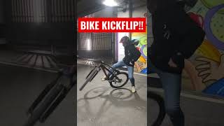 WORLD’S FIRST MTB KICKFLIP??  #bikes #biking...