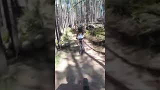 When your daughter loves mountain biking in...