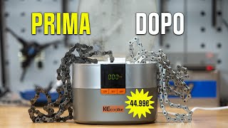 Pulire perfettamente la catena con una...